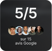 Image avis Google 5/5 étoiles